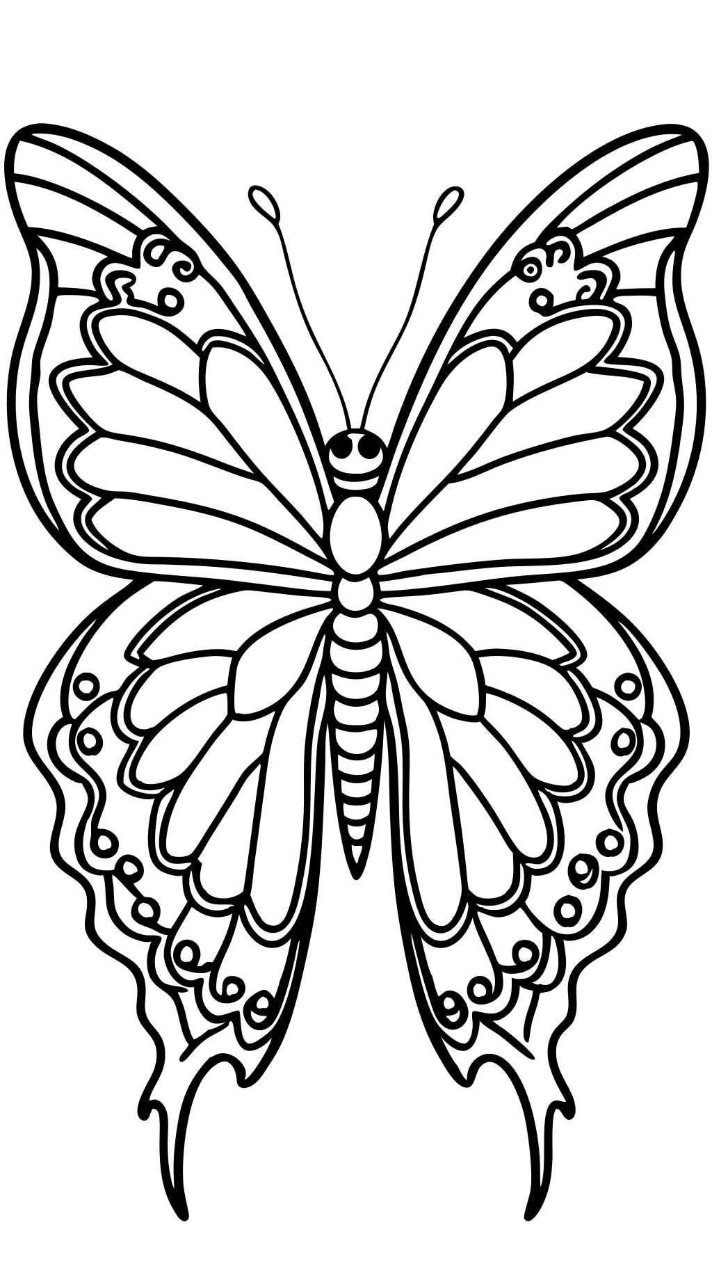 printable butterfly coloring page